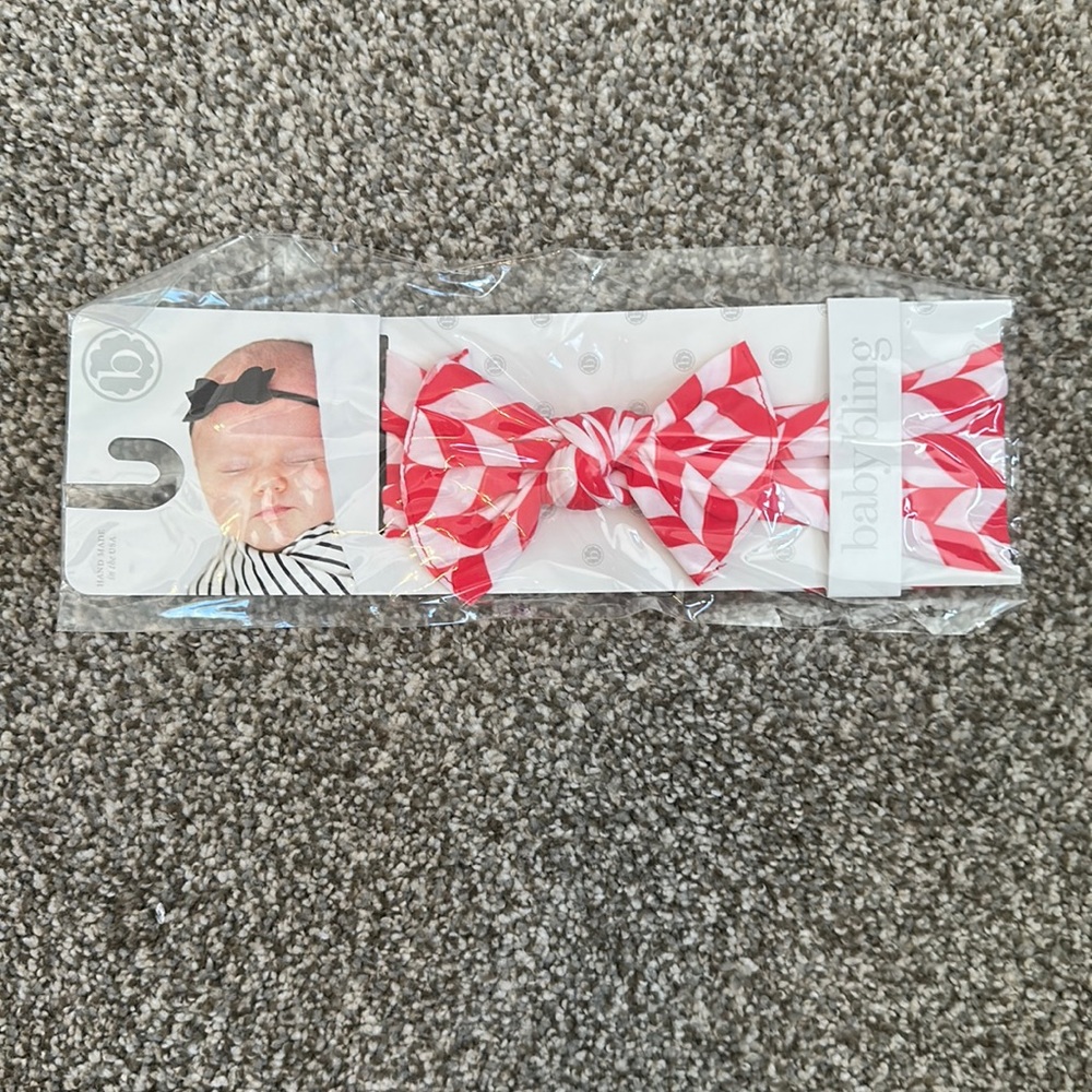 Baby Bling candy cane headband